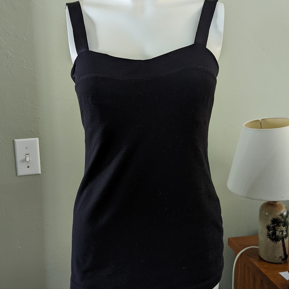 Lululemon Black Tank Top With Adjustable straps Size 8